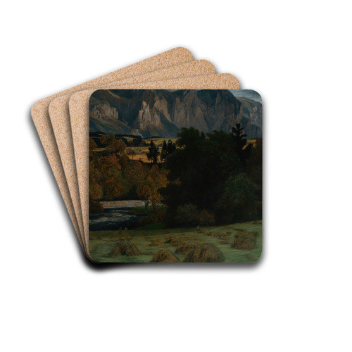 Chiemseeberge in Herbststimmung by Emil Lugo Drink Coasters - set of 4