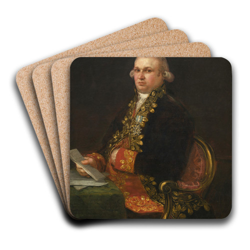 Don Antonio Noriega by Francisco de Goya Art Drink Coaster set