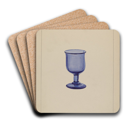 Wine Glass by Rolland Livingstone Art Drink Coaster set