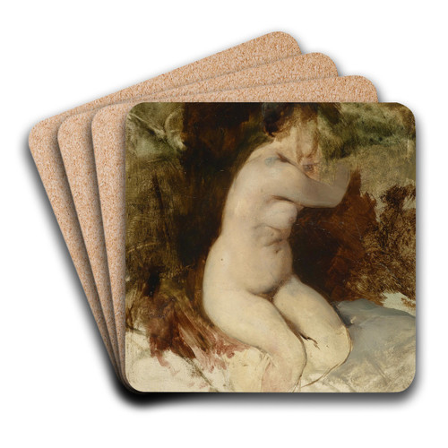 Aktstudie by Friedrich August von Kaulbach Art Drink Coaster set