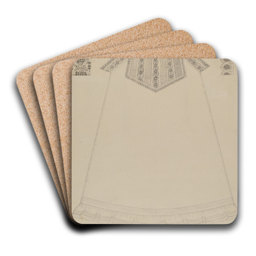 Chemise by Evelyn Bailey Art Drink Coaster set Chemise by Evelyn Bailey Art Drink Coaster set