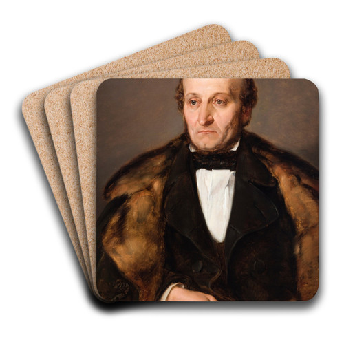 Portrait of Paris Maurizio by Jan Matejko Art Drink Coaster set