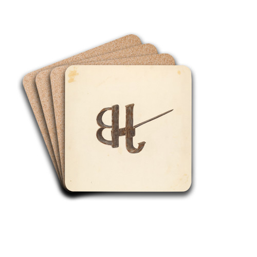 Branding Iron by Alfonso Moreno Drink Coasters - set of 4 Branding Iron by Alfonso Moreno Drink Coasters - set of 4