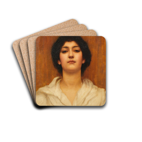A beauty by John William Godward Drink Coasters - set of 4