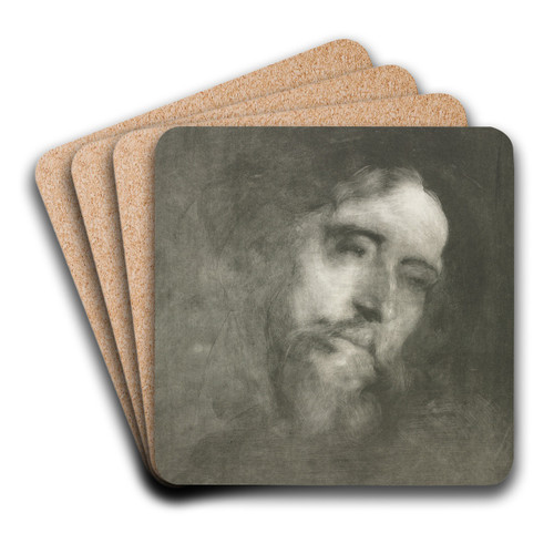 Alphonse Daudet by Eugne Carriere Art Drink Coaster set