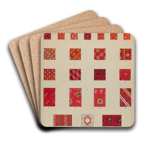 Printed Quilted Patches by Francis Law Durand Art Drink Coaster set