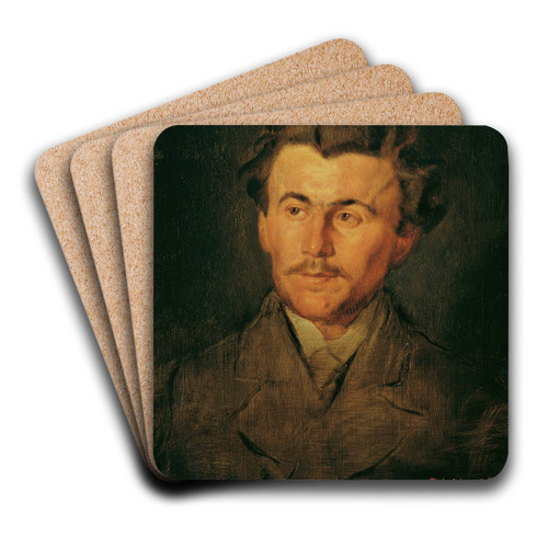 Mnnlicher Studienkopf by Hans Canon Art Drink Coaster set