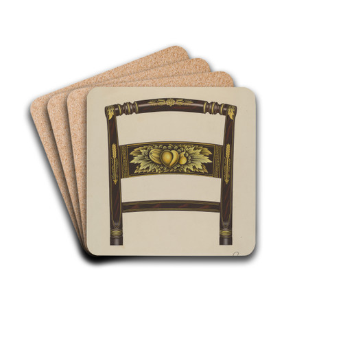 Hitchcock Chair Back by Lawrence Flynn Drink Coasters - set of 4 Hitchcock Chair Back by Lawrence Flynn Drink Coasters - set of 4