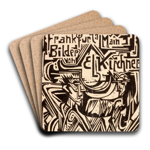 Ludwig Schames, Frankfurt am Main by Ernst Ludwig Kirchner Art Drink Coaster set
