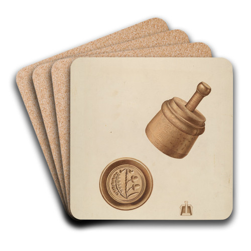Butter Mold by Wellington Blewett Art Drink Coaster set Butter Mold by Wellington Blewett Art Drink Coaster set
