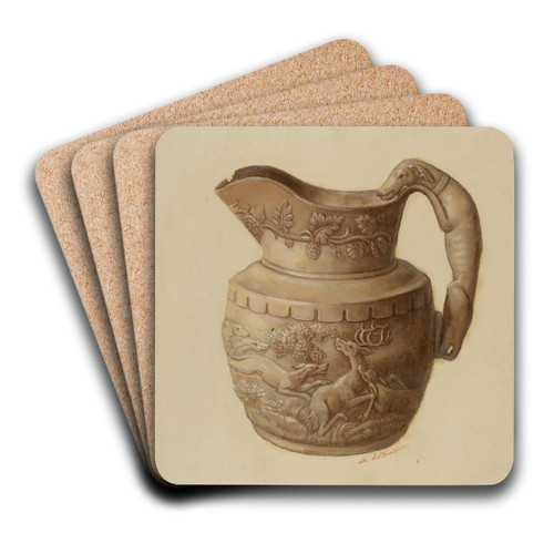 Pitcher by Max Soltmann Art Drink Coaster set