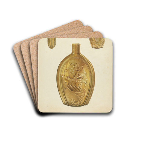 Flask by John Fisk Drink Coasters - set of 4