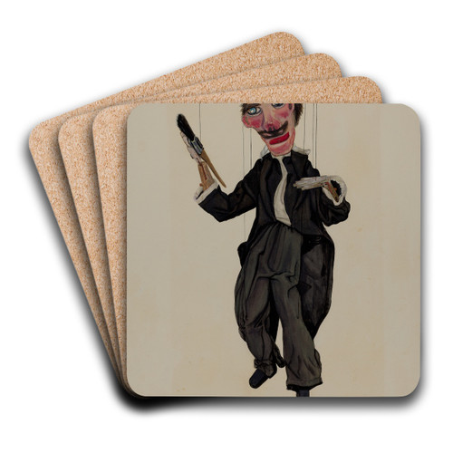 Puppet by George File Art Drink Coaster set Puppet by George File Art Drink Coaster set