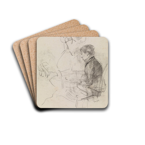 Ensor's Mother by James Ensor Drink Coasters - set of 4