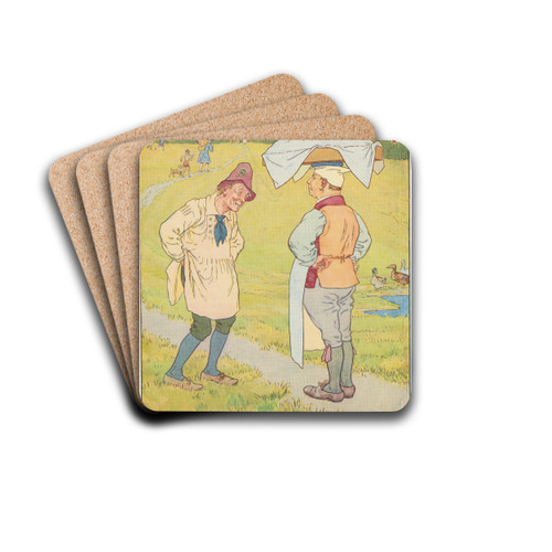 Simple Simon met a pieman. by Leonard Leslie Brooke Drink Coasters - set of 4