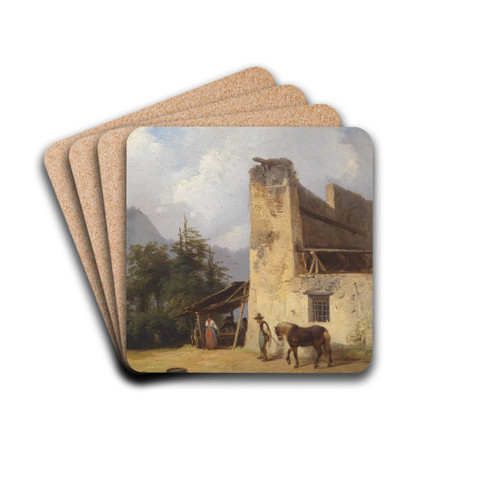 Beim Khler by Ignaz Raffalt Drink Coasters - set of 4