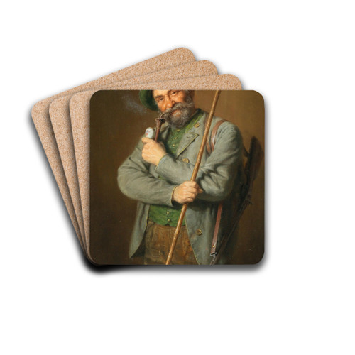 The Hunter by Eduard von Grtzner Drink Coasters - set of 4
