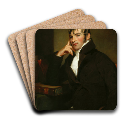 Dr. Joseph Klapp by Thomas Sully Art Drink Coaster set