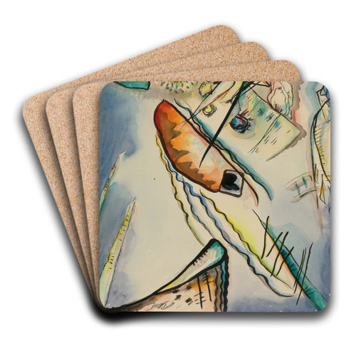 Ohne Titel (Untitled) by Wassily Kandinsky Art Drink Coaster set