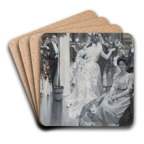 The Gala by Howard Chandler Christy Art Drink Coaster set