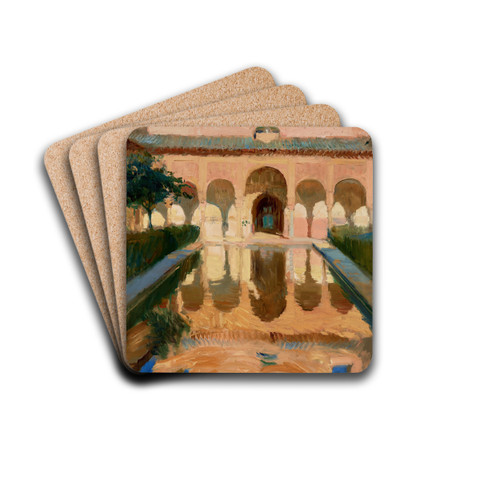 Hall of the Ambassadors, Alhambra, Granada by Joaqun Sorolla Drink Coasters - set of 4