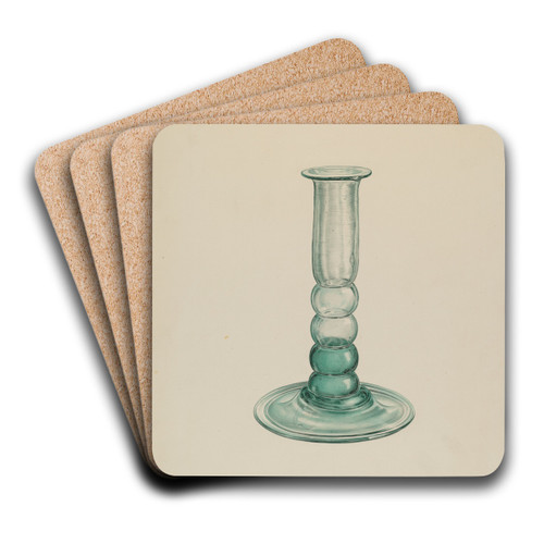 Candlestick by Giacinto Capelli Art Drink Coaster set Candlestick by Giacinto Capelli Art Drink Coaster set