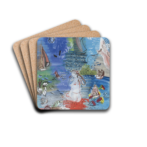 Amphitrite by Raoul Dufy Drink Coasters - set of 4