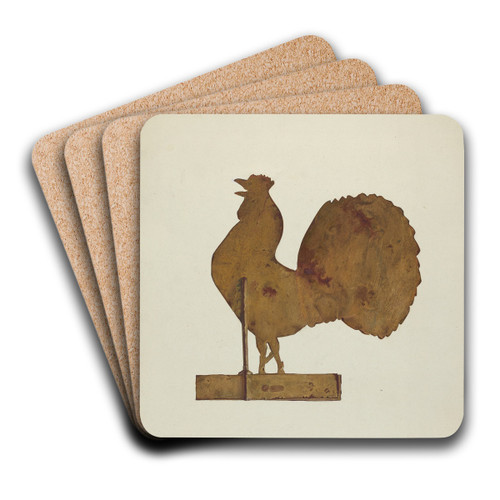 Weather Vane by Victor F. Muollo Art Drink Coaster set Weather Vane by Victor F. Muollo Art Drink Coaster set