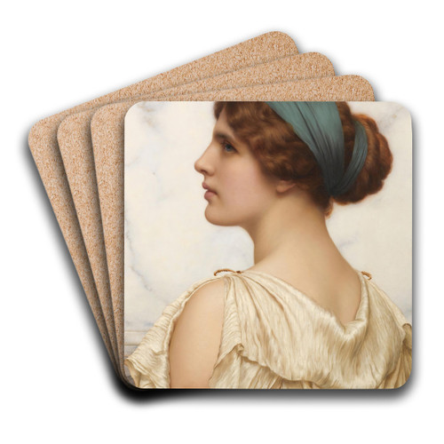 Atalanta by John William Godward Art Drink Coaster set