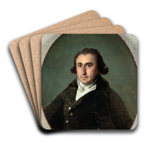 Portrait of Martn Zapater by Francisco de Goya Art Drink Coaster set