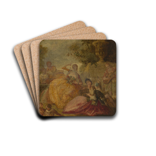 Divertissement by French School Drink Coasters - set of 4 Divertissement by French School Drink Coasters - set of 4