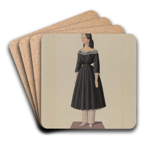 Doll by Eugene Croe Art Drink Coaster set