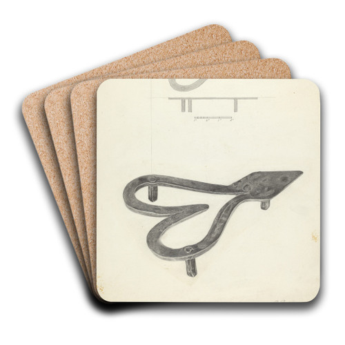 Flatiron Holder by Benjamin Resnick Art Drink Coaster set