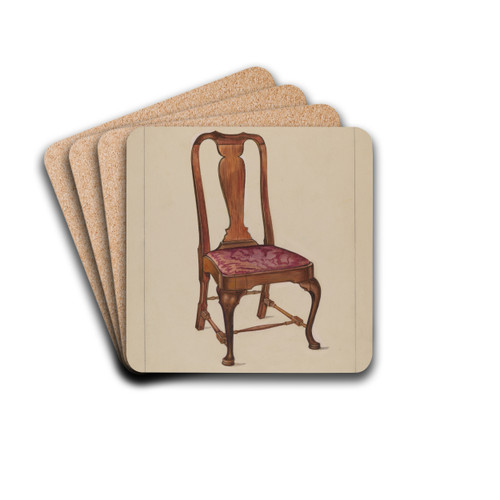 Side Chair by Lawrence Phillips Drink Coasters - set of 4