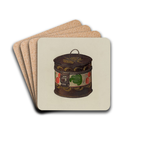 Toleware Box by Charles Henning Drink Coasters - set of 4