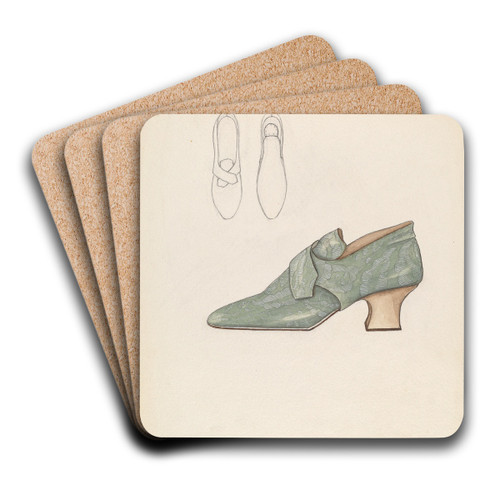 Woman's Shoe by Margaret Concha Art Drink Coaster set