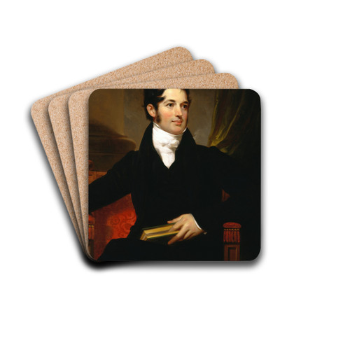 Portrait of James Cornell Biddle (17951838) by Thomas Sully Drink Coasters - set of 4