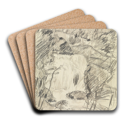 Wasserfall by Pierre Bonnard Art Drink Coaster set Wasserfall by Pierre Bonnard Art Drink Coaster set