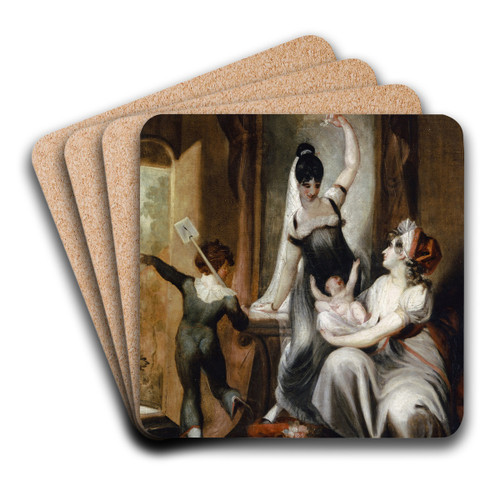 A Mother With Her Family In The Country by Henry Fuseli Art Drink Coaster set