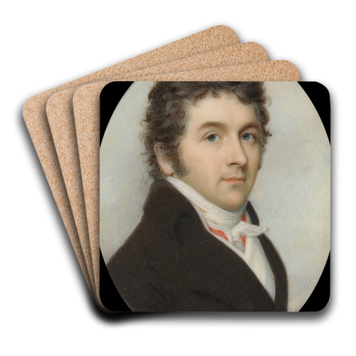 Portrait of a Gentleman by Charles Robertson Art Drink Coaster set
