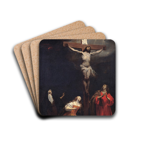 Crucifixion by Gabriel Metsu Drink Coasters - set of 4