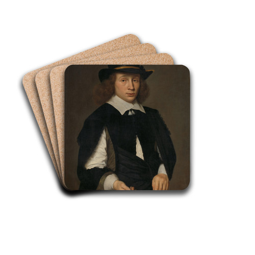 Portrait of Dirck Hendrick Meulenaer by Paulus Hennekyn Drink Coasters - set of 4