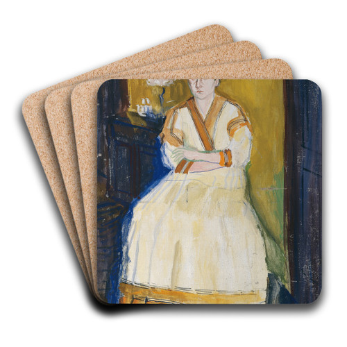 Mathilde Schnberg by Richard Gerstl Art Drink Coaster set