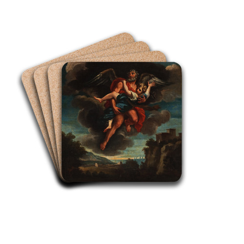 Boreas And Oreithyia by Lazzaro Baldi Drink Coasters - set of 4