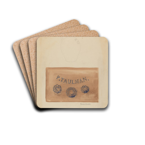 Jug by Yolande Delasser Drink Coasters - set of 4