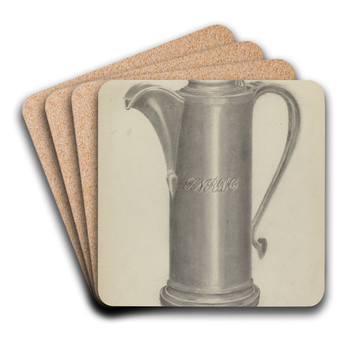Silver Flagon by Albert Camilli Art Drink Coaster set
