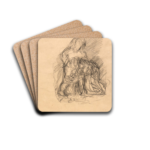 Kompositionsstudie by Oluf Hartmann Drink Coasters - set of 4