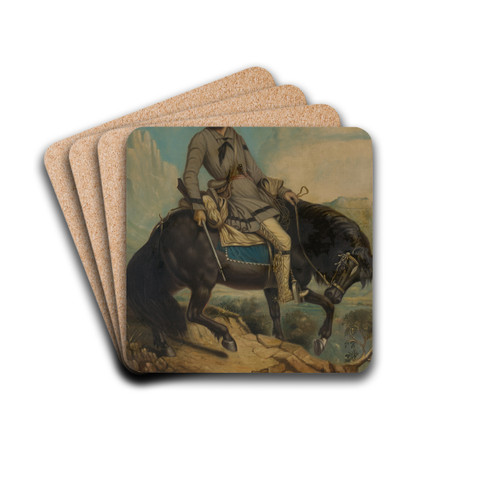 Long Jakes by Charles Deas Drink Coasters - set of 4