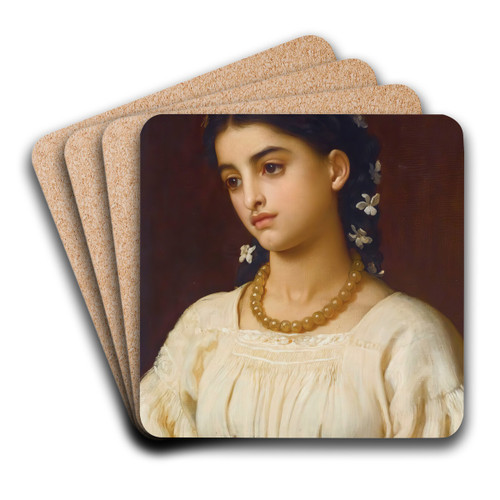 Catarina by Frederic Leighton Art Drink Coaster set
