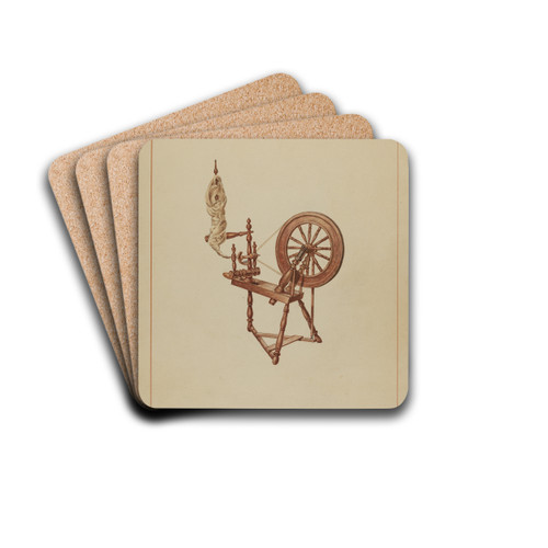 Spinning Wheel by Lorenz Rothkranz Drink Coasters - set of 4